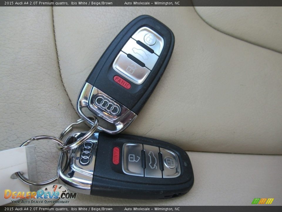 2015 Audi A4 2.0T Premium quattro Ibis White / Beige/Brown Photo #20