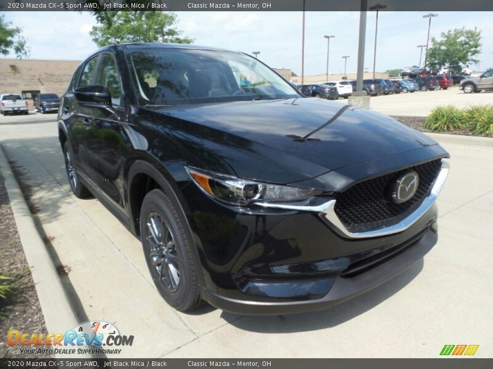 2020 Mazda CX-5 Sport AWD Jet Black Mica / Black Photo #1