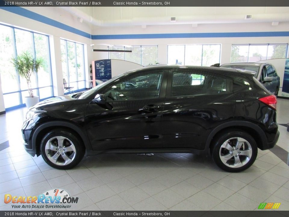 2018 Honda HR-V LX AWD Crystal Black Pearl / Black Photo #2