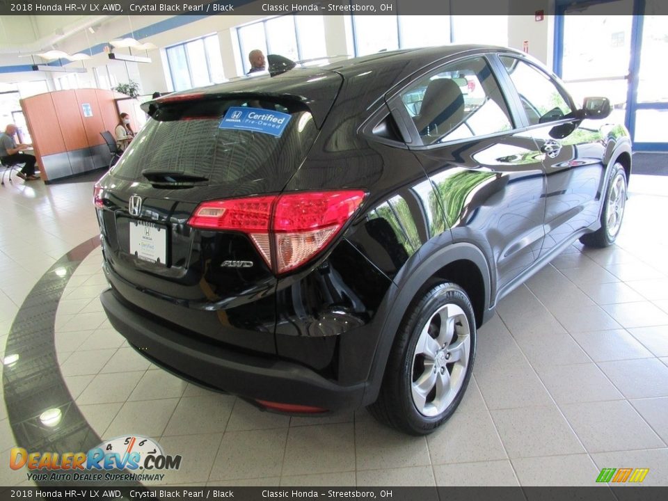 2018 Honda HR-V LX AWD Crystal Black Pearl / Black Photo #4