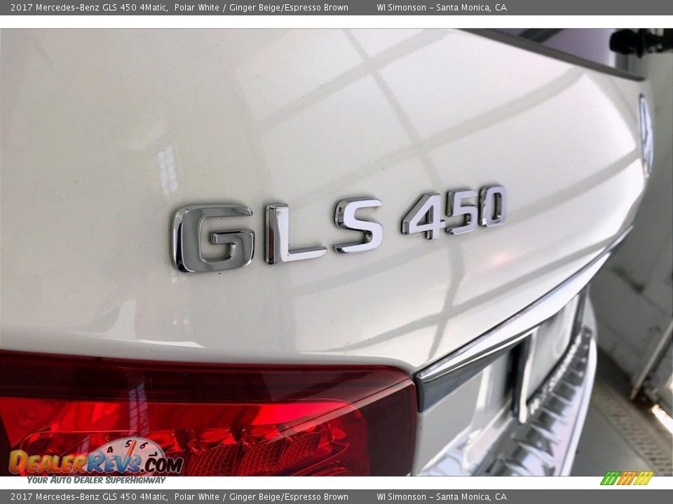 2017 Mercedes-Benz GLS 450 4Matic Polar White / Ginger Beige/Espresso Brown Photo #27