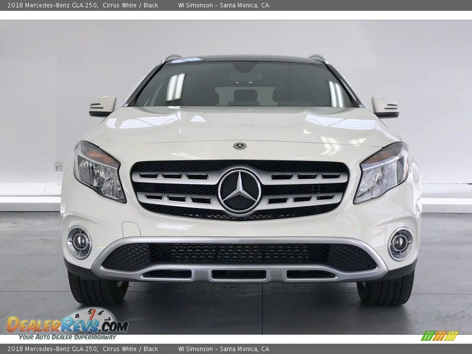 2018 Mercedes-Benz GLA 250 Cirrus White / Black Photo #2