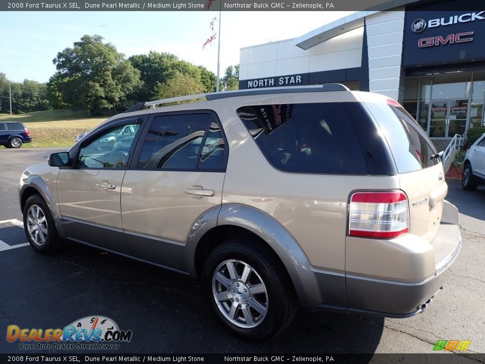 2008 Ford Taurus X SEL Dune Pearl Metallic / Medium Light Stone Photo #12
