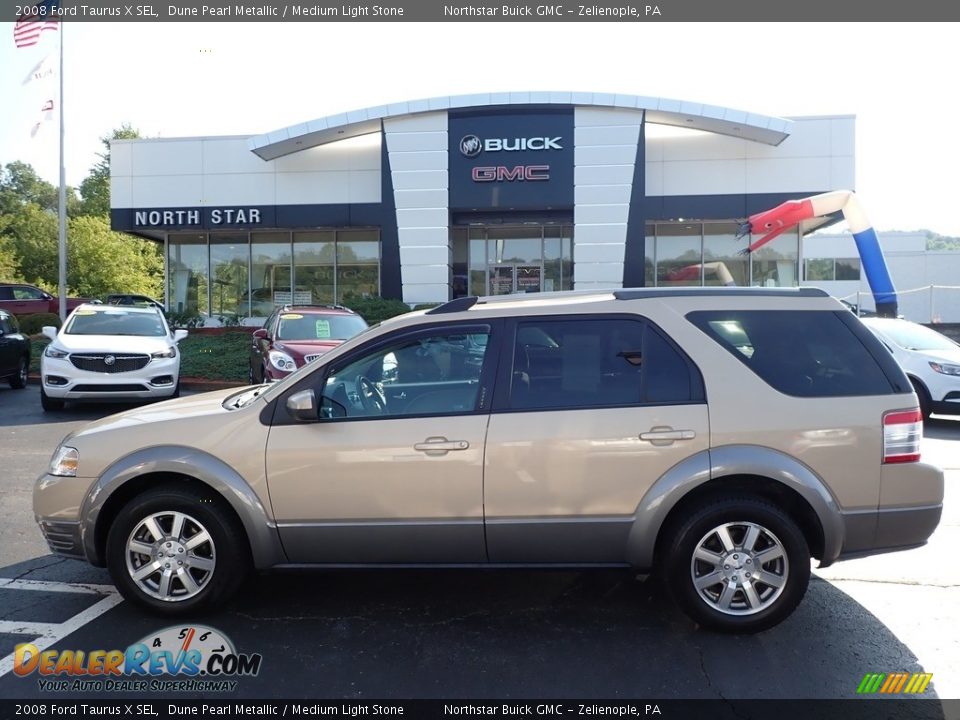 2008 Ford Taurus X SEL Dune Pearl Metallic / Medium Light Stone Photo #13