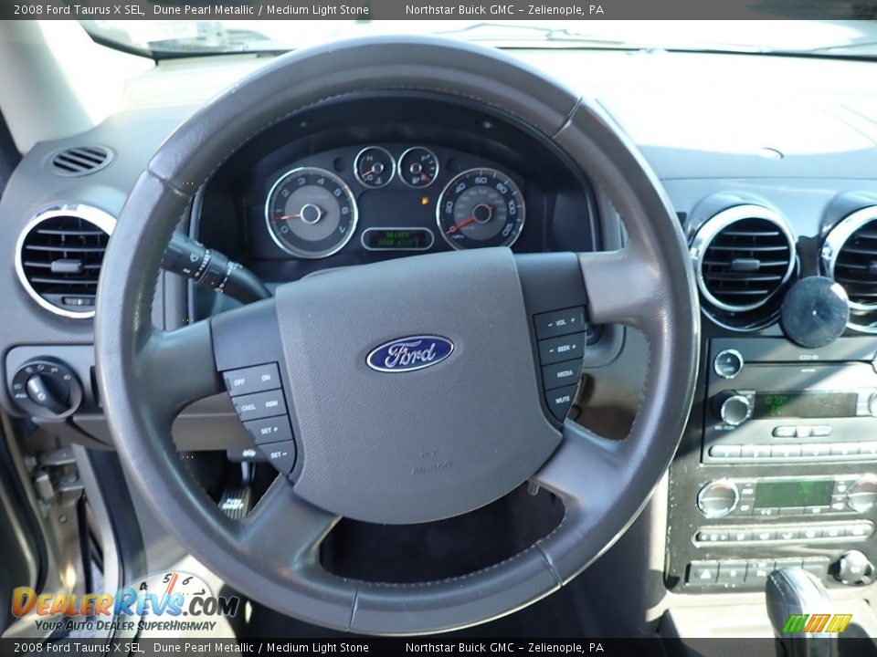 2008 Ford Taurus X SEL Dune Pearl Metallic / Medium Light Stone Photo #25