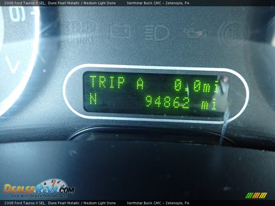 2008 Ford Taurus X SEL Dune Pearl Metallic / Medium Light Stone Photo #30