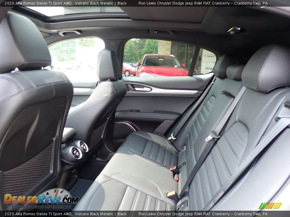 Rear Seat of 2020 Alfa Romeo Stelvio TI Sport AWD Photo #14