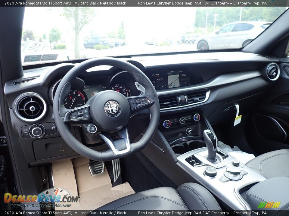 Black Interior - 2020 Alfa Romeo Stelvio TI Sport AWD Photo #15