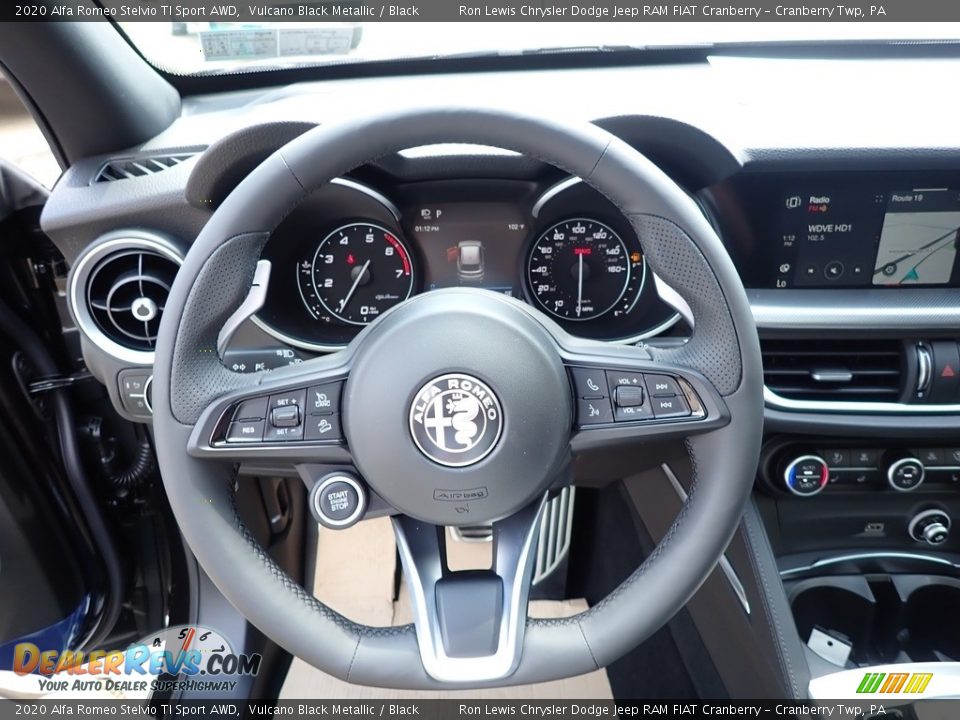 2020 Alfa Romeo Stelvio TI Sport AWD Steering Wheel Photo #17