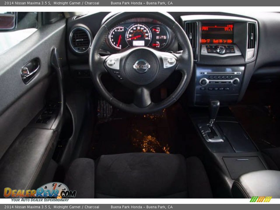 2014 Nissan Maxima 3.5 S Midnight Garnet / Charcoal Photo #5