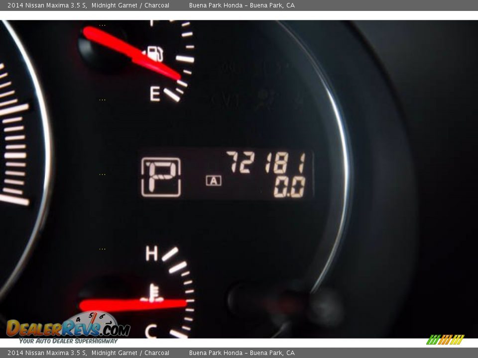 2014 Nissan Maxima 3.5 S Midnight Garnet / Charcoal Photo #6