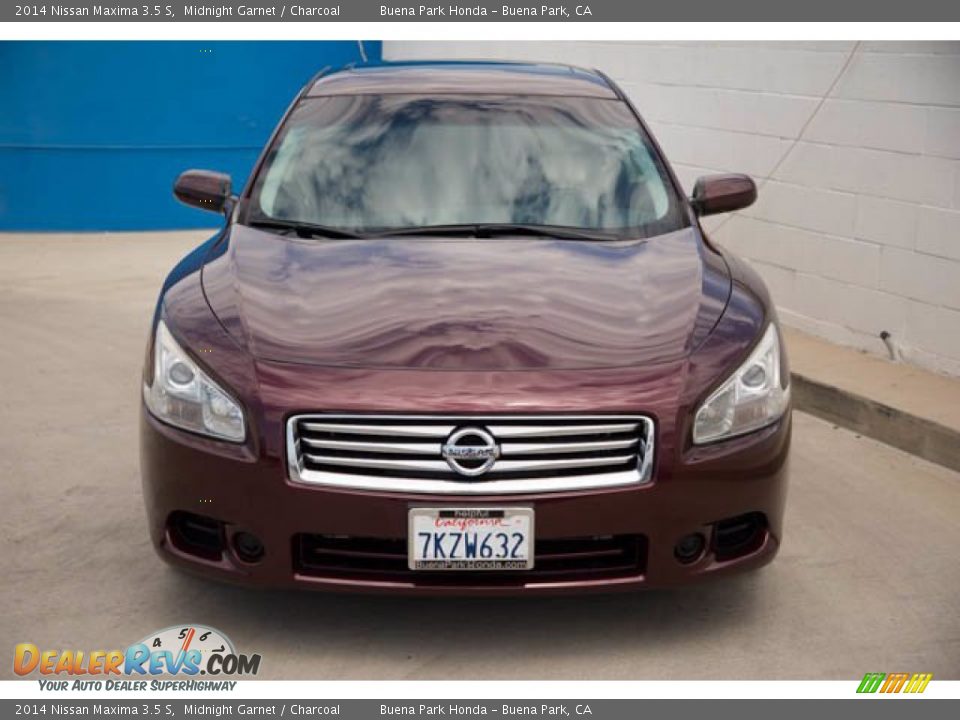 2014 Nissan Maxima 3.5 S Midnight Garnet / Charcoal Photo #7