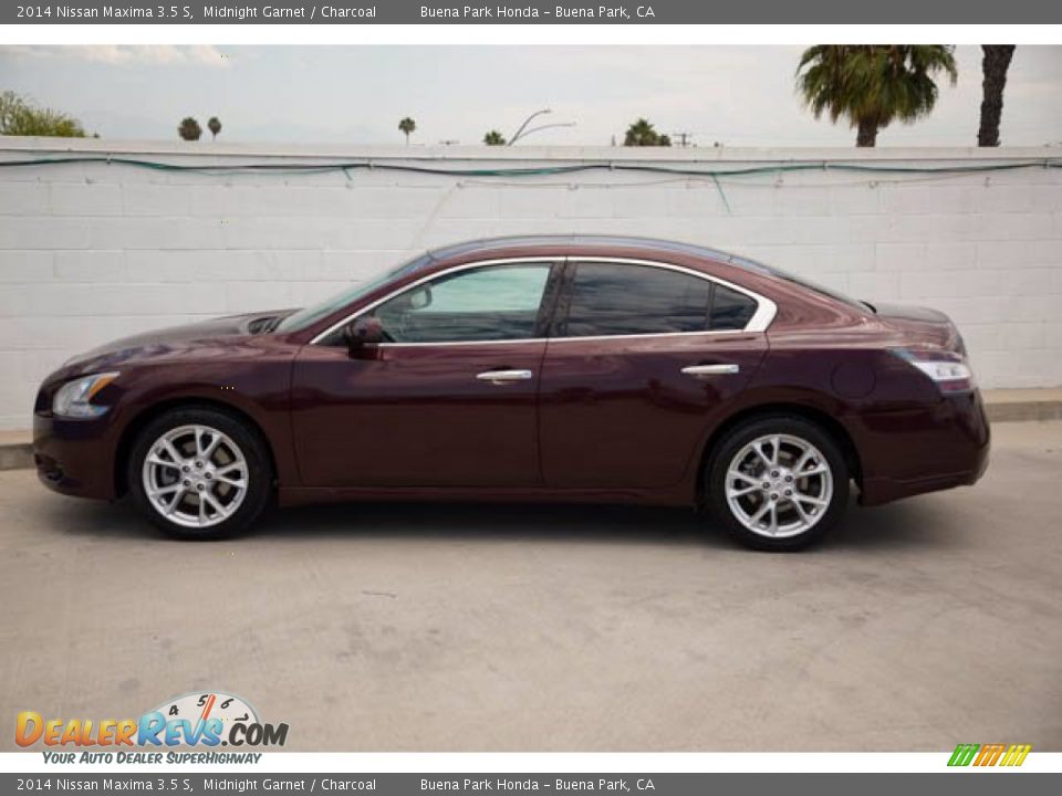 2014 Nissan Maxima 3.5 S Midnight Garnet / Charcoal Photo #10