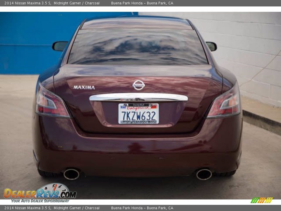 2014 Nissan Maxima 3.5 S Midnight Garnet / Charcoal Photo #11