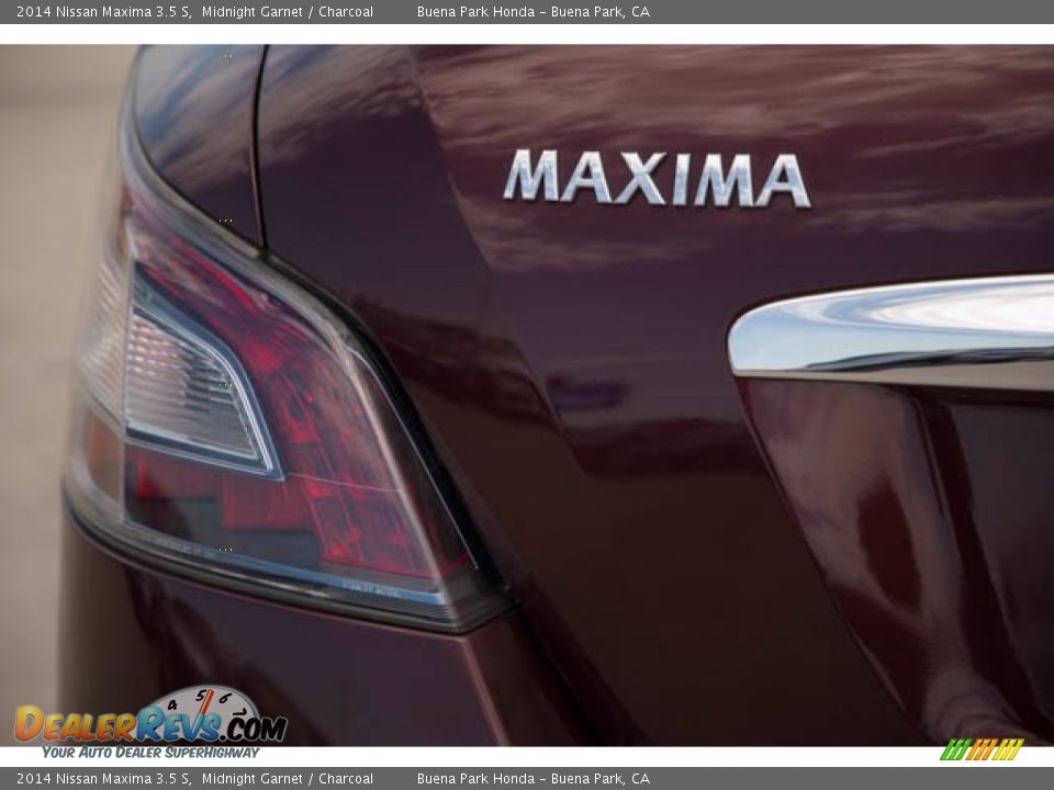 2014 Nissan Maxima 3.5 S Midnight Garnet / Charcoal Photo #12