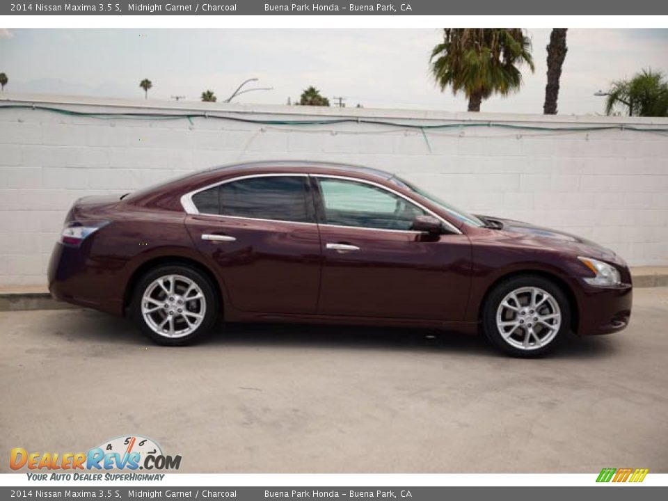 2014 Nissan Maxima 3.5 S Midnight Garnet / Charcoal Photo #14