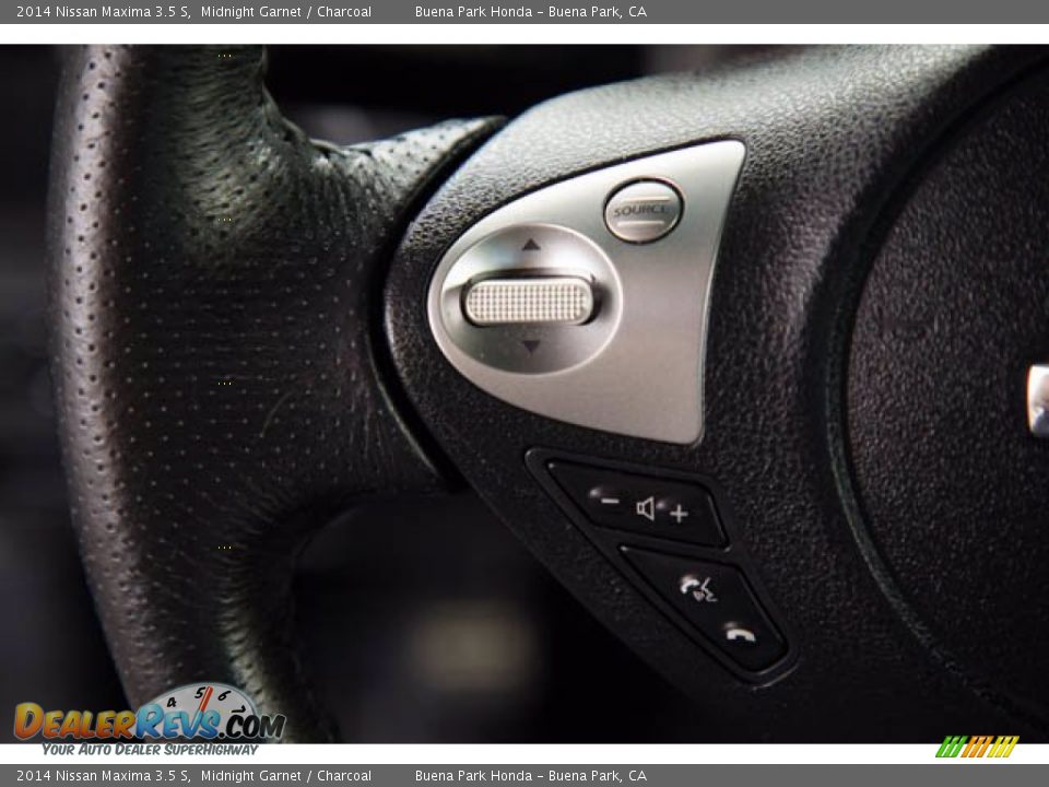 2014 Nissan Maxima 3.5 S Midnight Garnet / Charcoal Photo #16