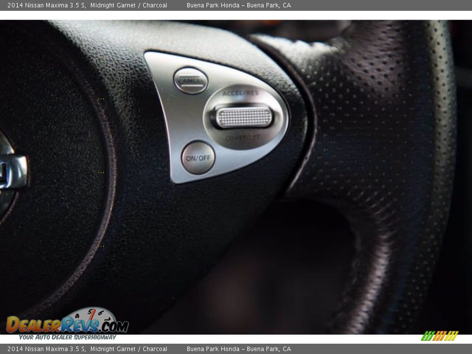 2014 Nissan Maxima 3.5 S Midnight Garnet / Charcoal Photo #17