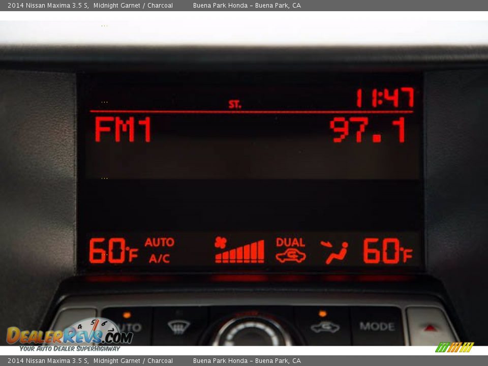 2014 Nissan Maxima 3.5 S Midnight Garnet / Charcoal Photo #27