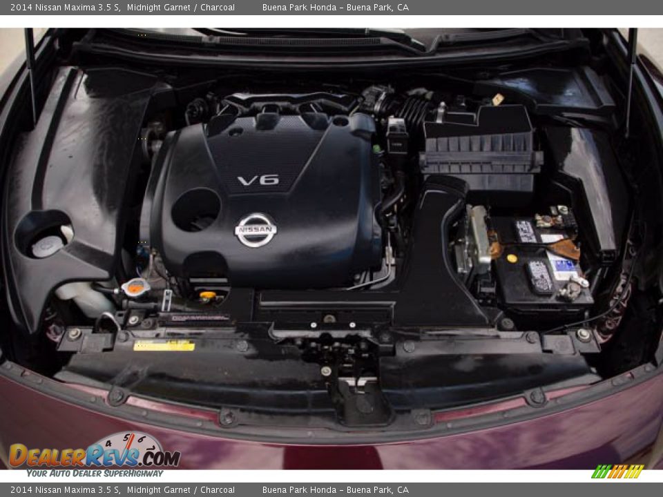 2014 Nissan Maxima 3.5 S Midnight Garnet / Charcoal Photo #34