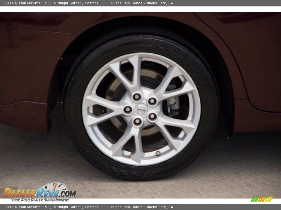 2014 Nissan Maxima 3.5 S Midnight Garnet / Charcoal Photo #35