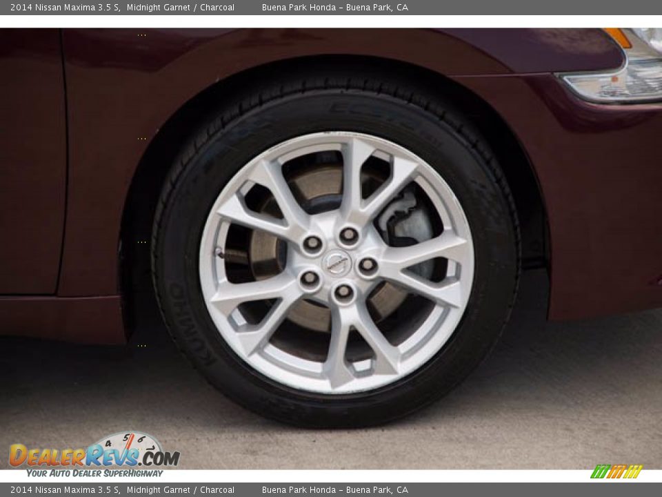 2014 Nissan Maxima 3.5 S Midnight Garnet / Charcoal Photo #36