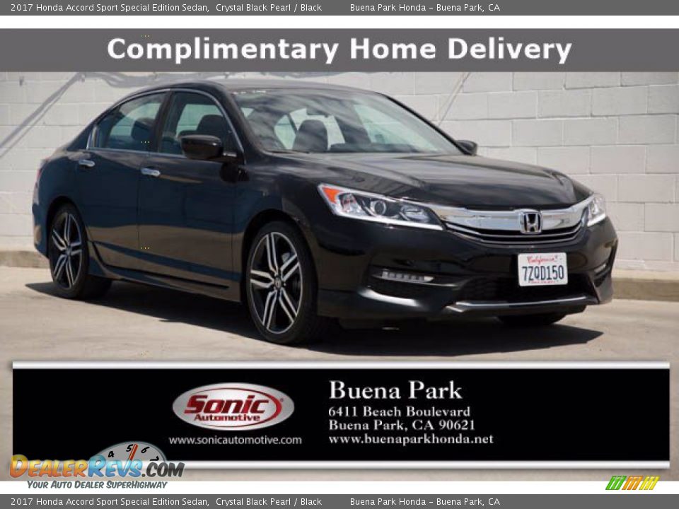 2017 Honda Accord Sport Special Edition Sedan Crystal Black Pearl / Black Photo #1