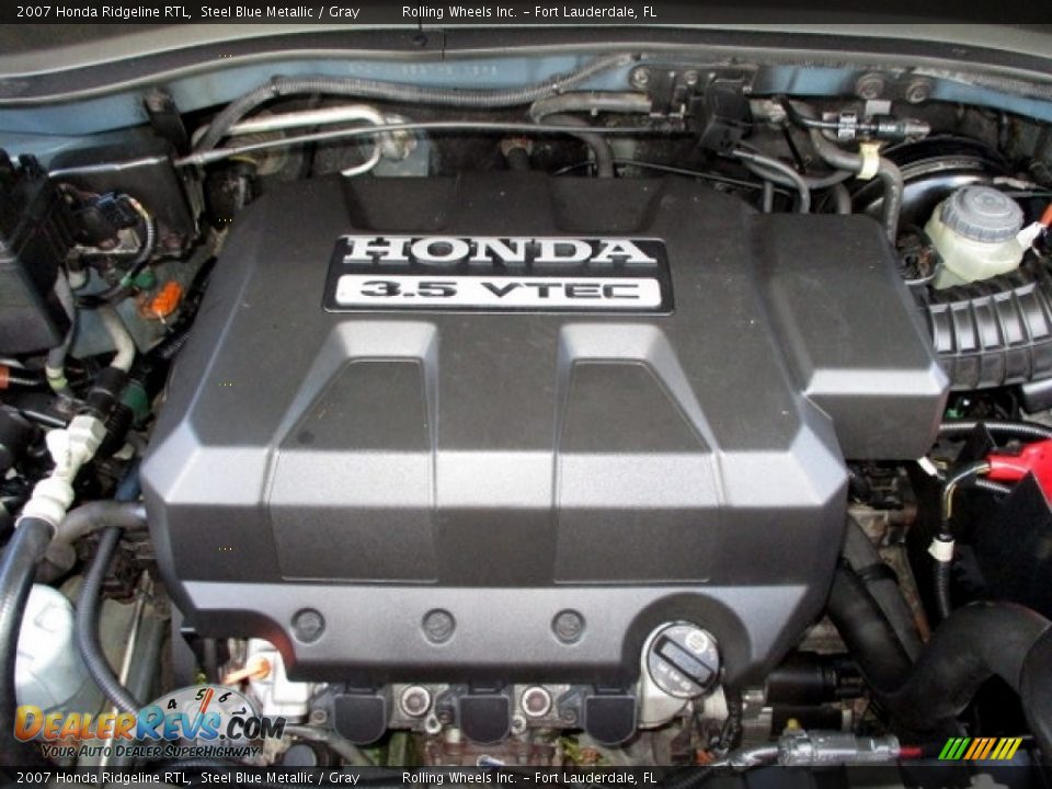 2007 Honda Ridgeline RTL Steel Blue Metallic / Gray Photo #21