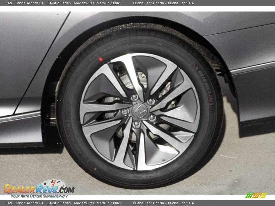 2020 Honda Accord EX-L Hybrid Sedan Modern Steel Metallic / Black Photo #11