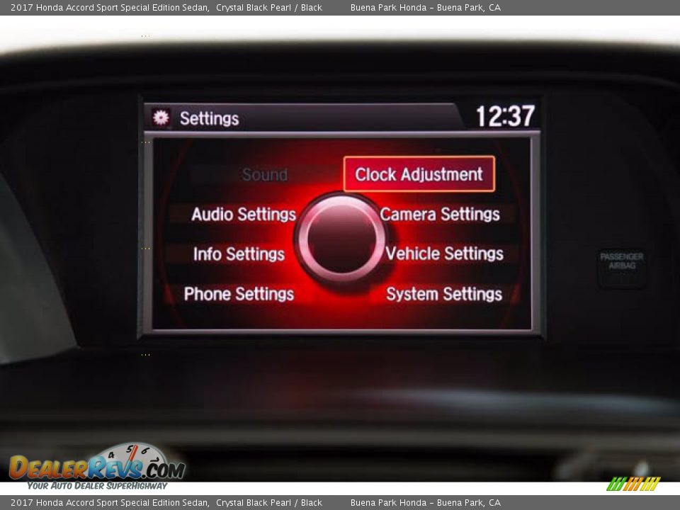 2017 Honda Accord Sport Special Edition Sedan Crystal Black Pearl / Black Photo #22