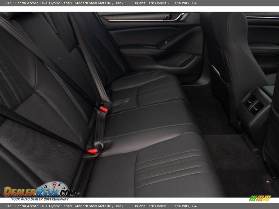 2020 Honda Accord EX-L Hybrid Sedan Modern Steel Metallic / Black Photo #28