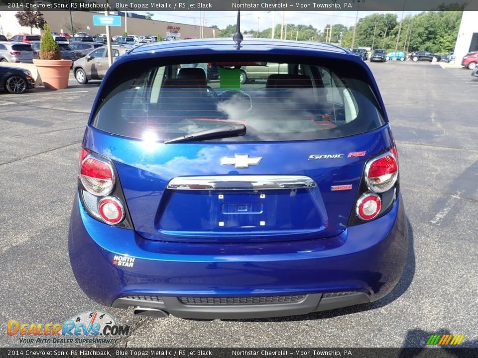 2014 Chevrolet Sonic RS Hatchback Blue Topaz Metallic / RS Jet Black Photo #6