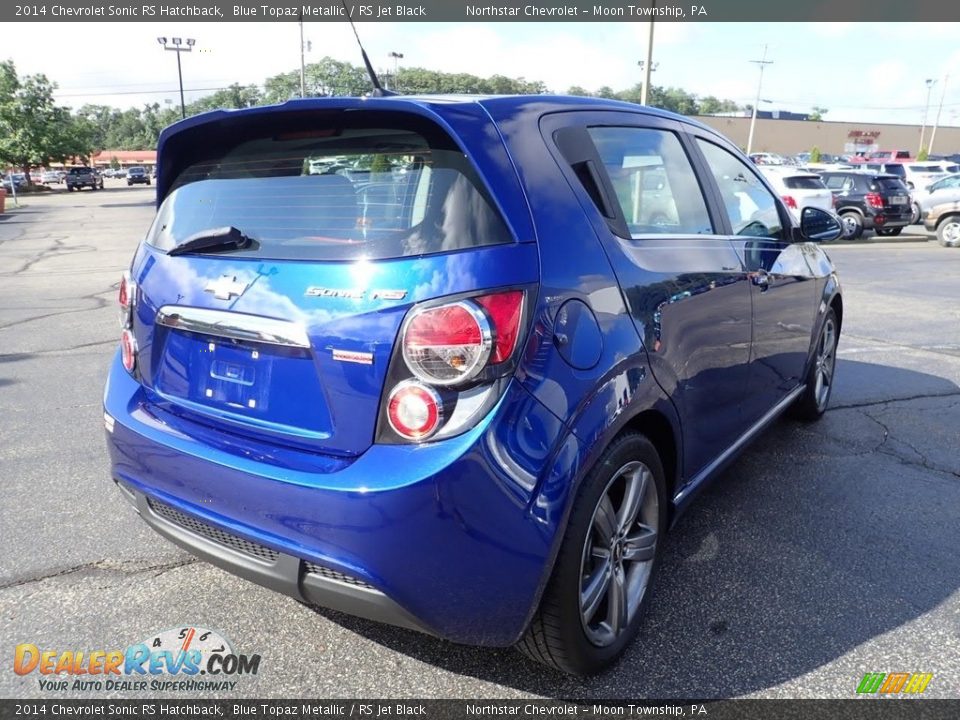 2014 Chevrolet Sonic RS Hatchback Blue Topaz Metallic / RS Jet Black Photo #8