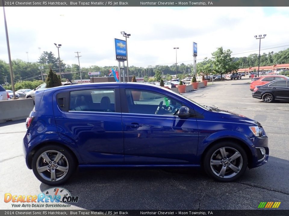 2014 Chevrolet Sonic RS Hatchback Blue Topaz Metallic / RS Jet Black Photo #10