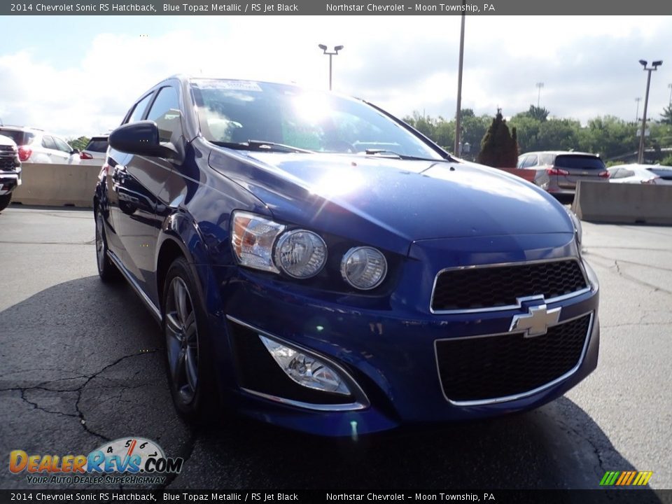 2014 Chevrolet Sonic RS Hatchback Blue Topaz Metallic / RS Jet Black Photo #12
