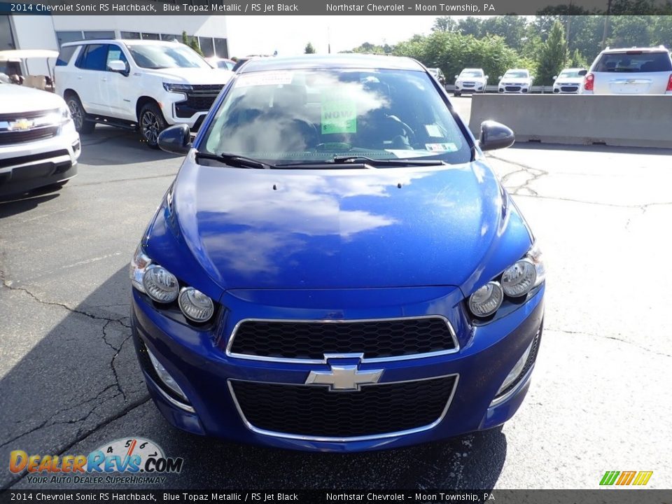 2014 Chevrolet Sonic RS Hatchback Blue Topaz Metallic / RS Jet Black Photo #13