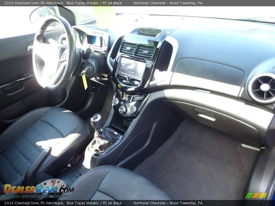 2014 Chevrolet Sonic RS Hatchback Blue Topaz Metallic / RS Jet Black Photo #16