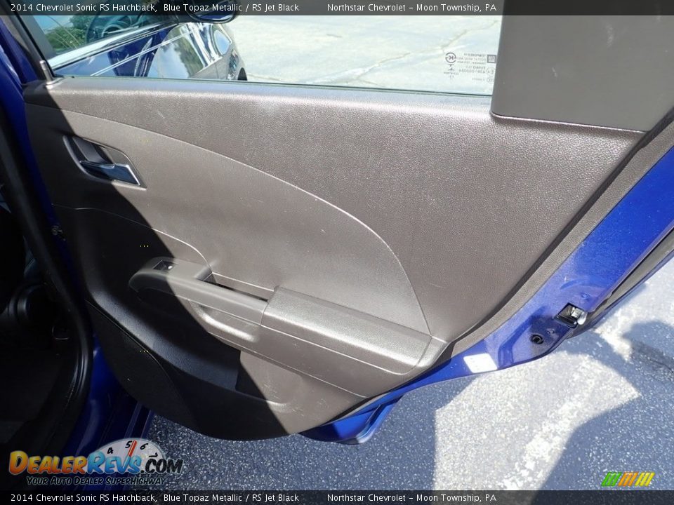 2014 Chevrolet Sonic RS Hatchback Blue Topaz Metallic / RS Jet Black Photo #19