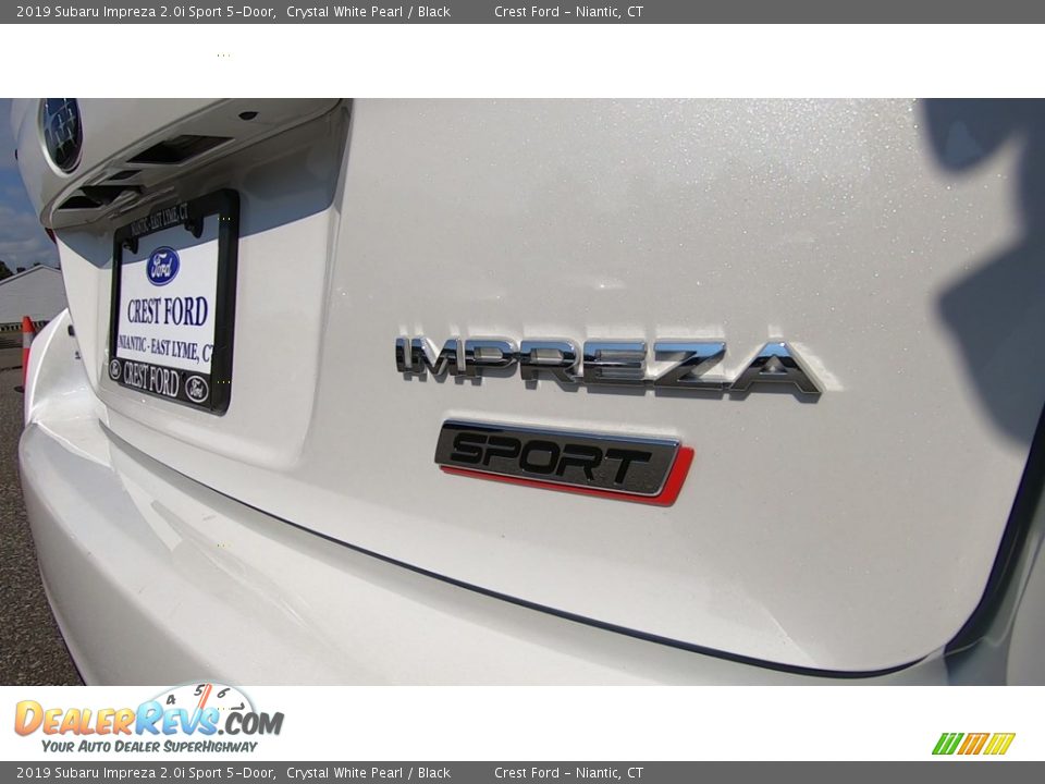 2019 Subaru Impreza 2.0i Sport 5-Door Crystal White Pearl / Black Photo #9