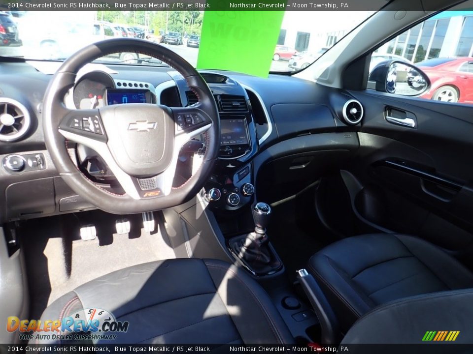 RS Jet Black Interior - 2014 Chevrolet Sonic RS Hatchback Photo #22