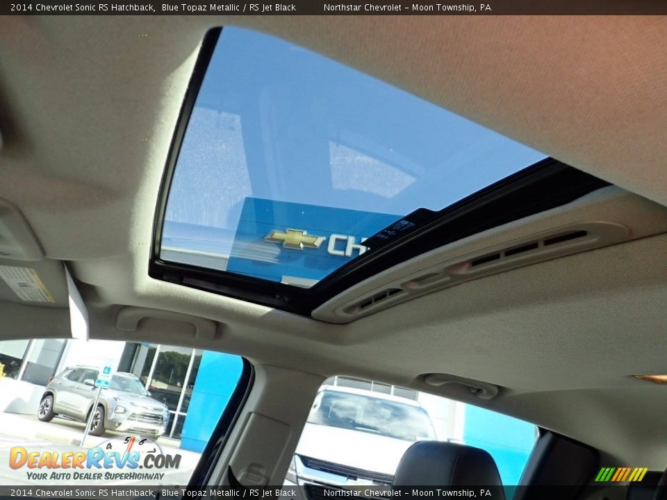 Sunroof of 2014 Chevrolet Sonic RS Hatchback Photo #25
