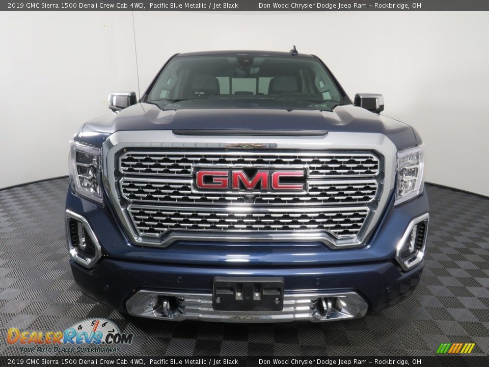 2019 GMC Sierra 1500 Denali Crew Cab 4WD Pacific Blue Metallic / Jet Black Photo #8