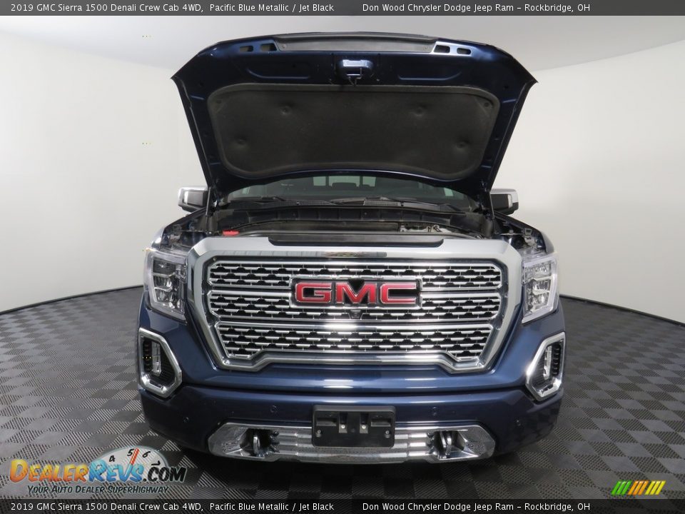 2019 GMC Sierra 1500 Denali Crew Cab 4WD Pacific Blue Metallic / Jet Black Photo #9