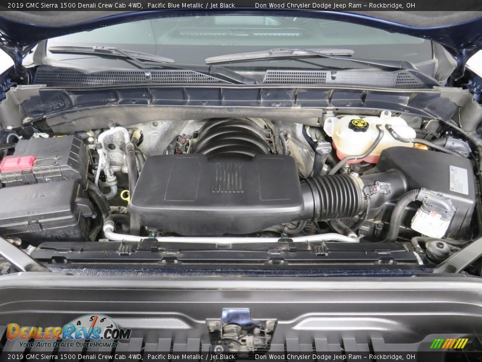 2019 GMC Sierra 1500 Denali Crew Cab 4WD Pacific Blue Metallic / Jet Black Photo #10
