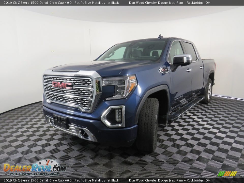 2019 GMC Sierra 1500 Denali Crew Cab 4WD Pacific Blue Metallic / Jet Black Photo #11