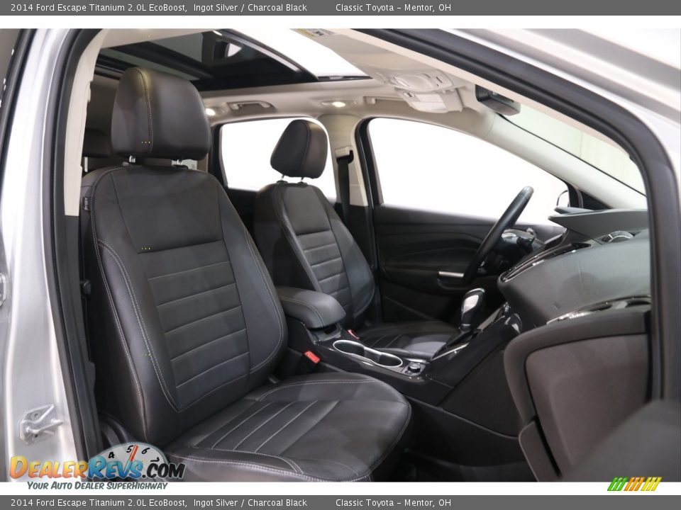 2014 Ford Escape Titanium 2.0L EcoBoost Ingot Silver / Charcoal Black Photo #21