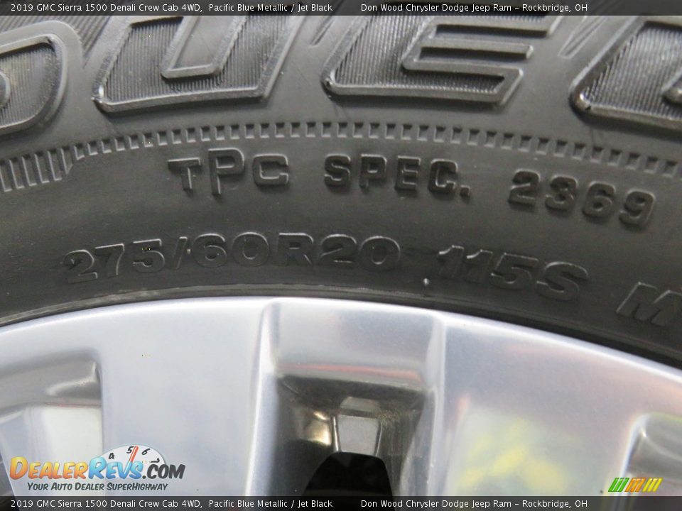 2019 GMC Sierra 1500 Denali Crew Cab 4WD Pacific Blue Metallic / Jet Black Photo #21