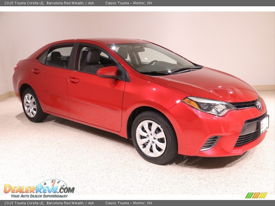 2016 Toyota Corolla LE Barcelona Red Metallic / Ash Photo #1