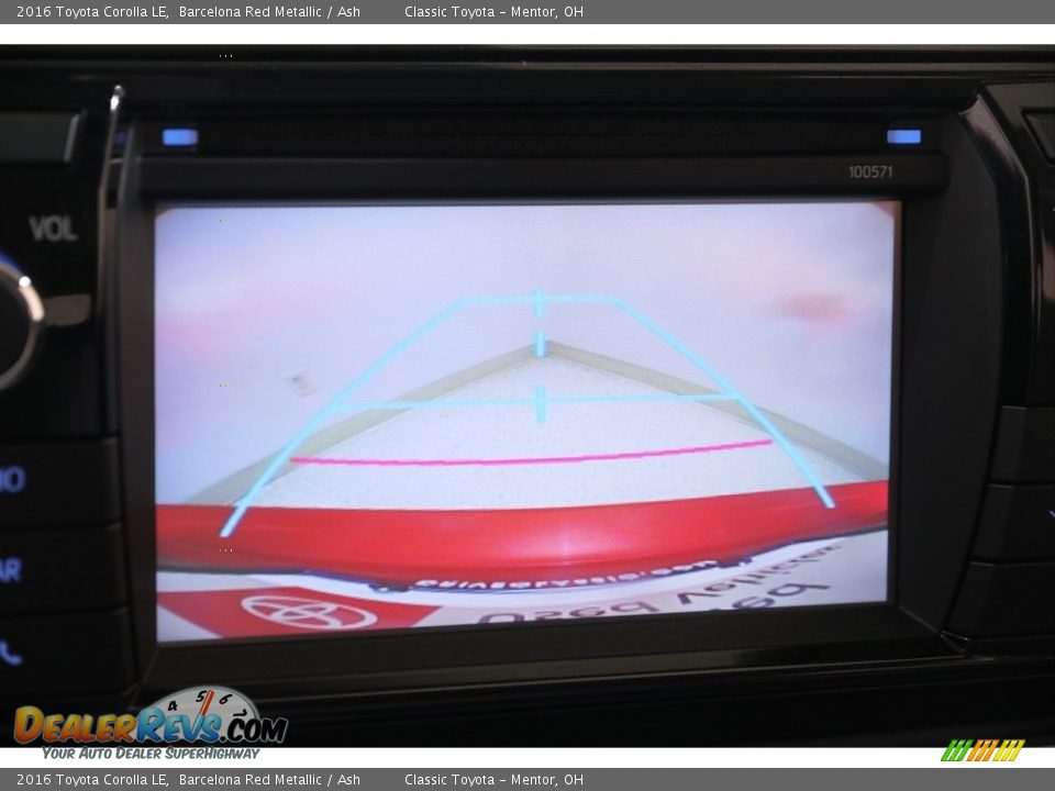 2016 Toyota Corolla LE Barcelona Red Metallic / Ash Photo #12