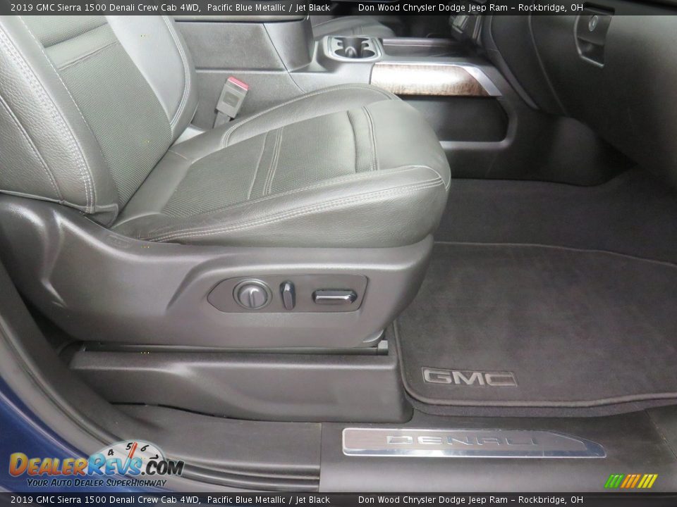 2019 GMC Sierra 1500 Denali Crew Cab 4WD Pacific Blue Metallic / Jet Black Photo #35